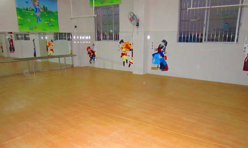 廣州幼兒園舞蹈室pvc運動地板
