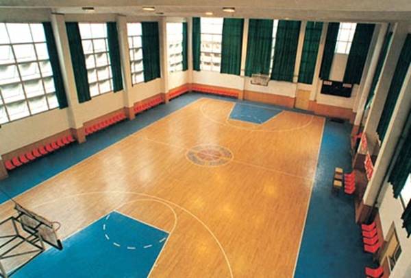 籃球場pvc運動地板 籃球場塑膠地板廠家_籃球場pvc地板構成